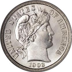 1903-S 10C MS66 NGC