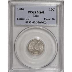 1904 10C MS65 PCGS