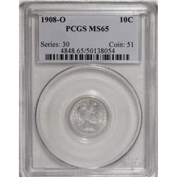 1908-O 10C MS65 PCGS