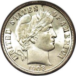 1908-S 10C MS65 PCGS