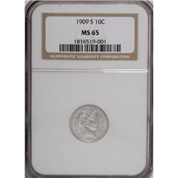 1909-S 10C MS65 NGC