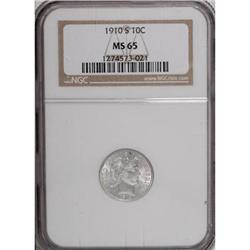 1910-S 10C MS65 NGC