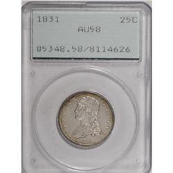 1831 25C Small Letters AU58 PCGS