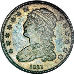 1831 25C Small Letters MS64 NGC