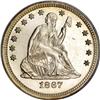Image 1 : 1867 25C MS63 PCGS