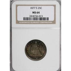 1877-S 25C MS64 NGC