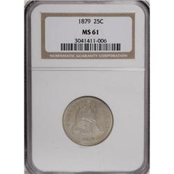 1879 25C MS61 NGC