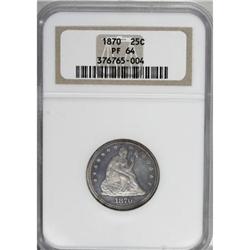 1870 25C PR64 NGC