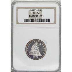 1877 25C PR64 NGC