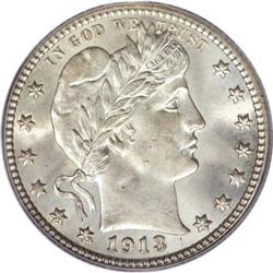 1913-S 25C MS66 PCGS