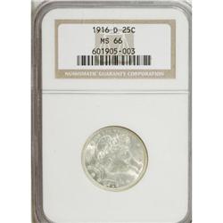 1916-D 25C MS66 NGC