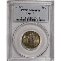 1917-S 25C Type One MS64 Full Head PCGS