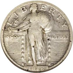 1918/7-S 25C VF20 ANACS