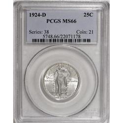 1924-D 25C MS66 PCGS