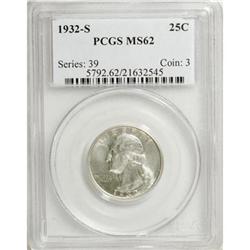 1932-S 25C MS62 PCGS