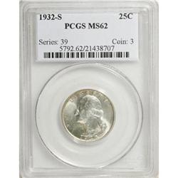 1932-S 25C MS62 PCGS