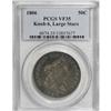 Image 1 : 1806 50C Knobbed 6, Large Stars VF35 PCGS