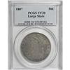 Image 1 : 1807 50C Large Stars, 50 Over 20 VF30 PCGS