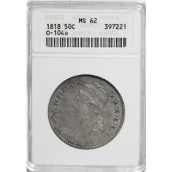 1818 50C MS62 ANACS