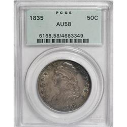 1835 50C AU58 PCGS