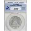 Image 1 : 1873-S 50C Arrows--Cleaned--ANACS. AU53 Details