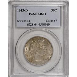 1913-D 50C MS64 PCGS