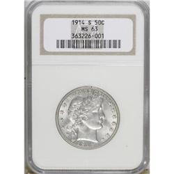 1914-S 50C MS63 NGC
