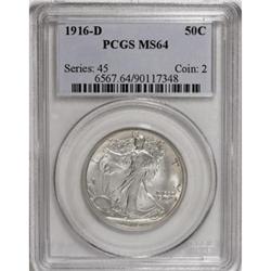 1916-D 50C MS64 PCGS