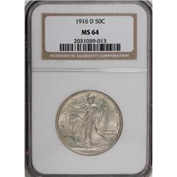 1916-D 50C MS64 NGC