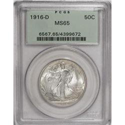 1916-D 50C MS65 PCGS