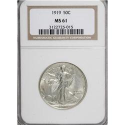 1919 50C MS61 NGC