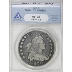 1800 $1 VF20 Details ANACS B-14