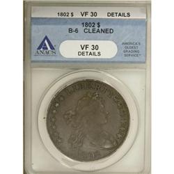 1802 $1 VF30 Details ANACS B-6