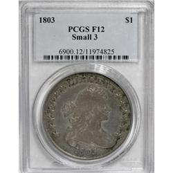 1803 $1 Small 3 Fine 12 PCGS
