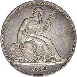 1836 $1 Judd-60 Original, Medal Alignment PR40