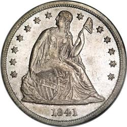 1841 $1 MS64 NGC