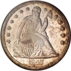 1847 $1 MS60 NGC