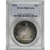 Image 3 : 1874 T$1 PR65 Cameo PCGS