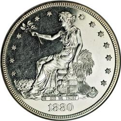 1880 T$1 PR63 Cameo NGC