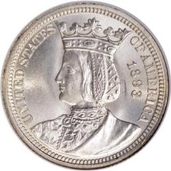1893 25C Isabella Quarter MS67 NGC