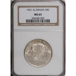 1921 50C Alabama MS65 NGC