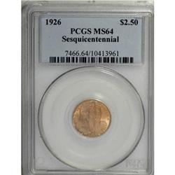 1926 $2 1/2 Sesquicentennial MS64 PCGS