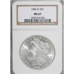 1885-O $1 MS67 NGC