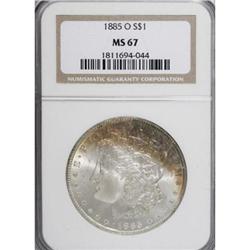 1885-O $1 MS67 NGC