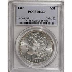 1886 $1 MS67 PCGS