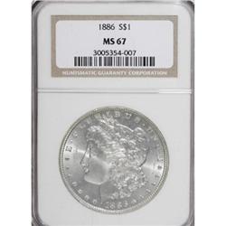 1886 $1 MS67 NGC