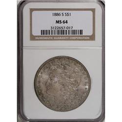 1886-S $1 MS64 NGC