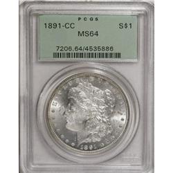 1891-CC $1 MS64 PCGS