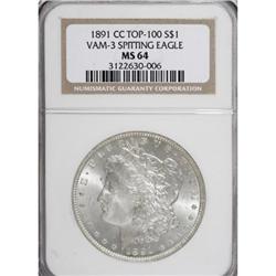 1891-CC $1 MS64 NGC