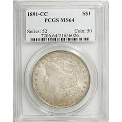 1891-CC $1 MS64 PCGS
